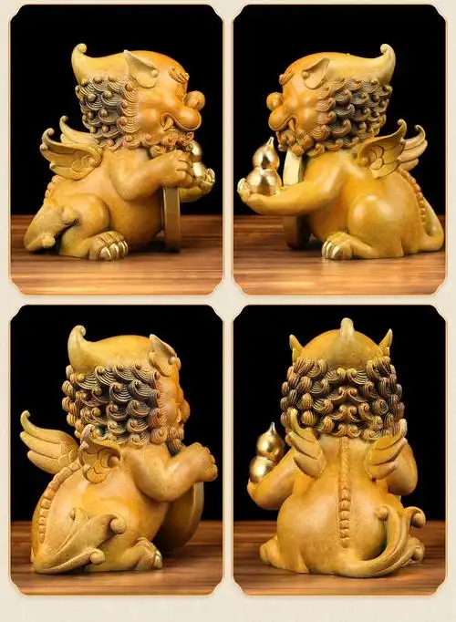 吉善堂全铜金钱貔貅聚财阵摆件一对家居客厅酒柜装饰品工艺品办公室