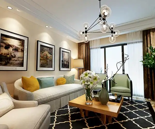 00平米-北欧风格客厅装修效果图