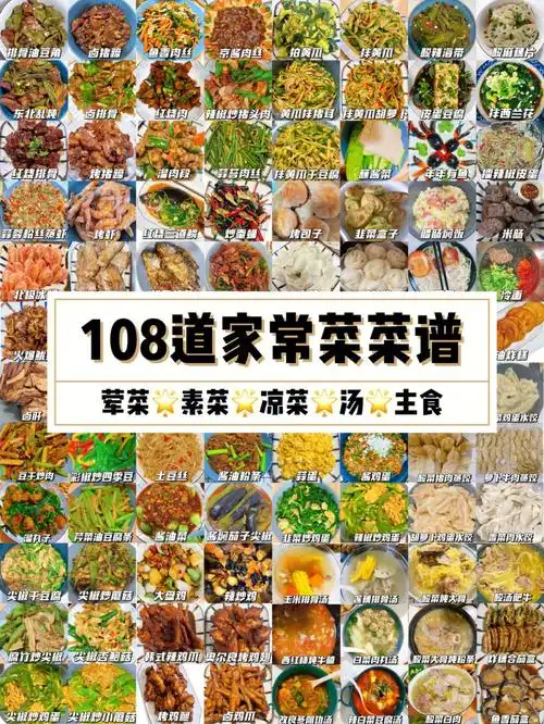 108道家常菜谱266素菜来我家吃饭呀