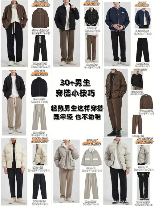 加厚外套| 男生改造|男生穿搭|夹克外套175-185 男士夹克外套穿搭