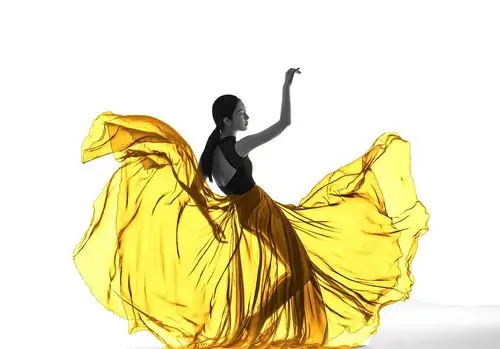 赵小棠国风舞蹈大片曝光穿舞裙舞姿优美身段柔软