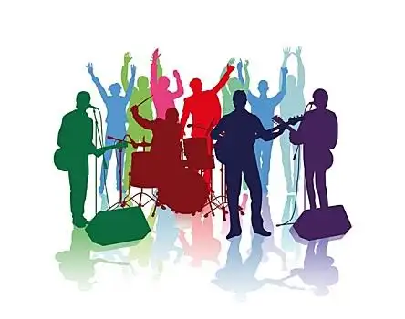 剪影吉他,尤克里里吉他,尤克里里爵士乐,乐队,演奏,舞台摇滚乐队,海报