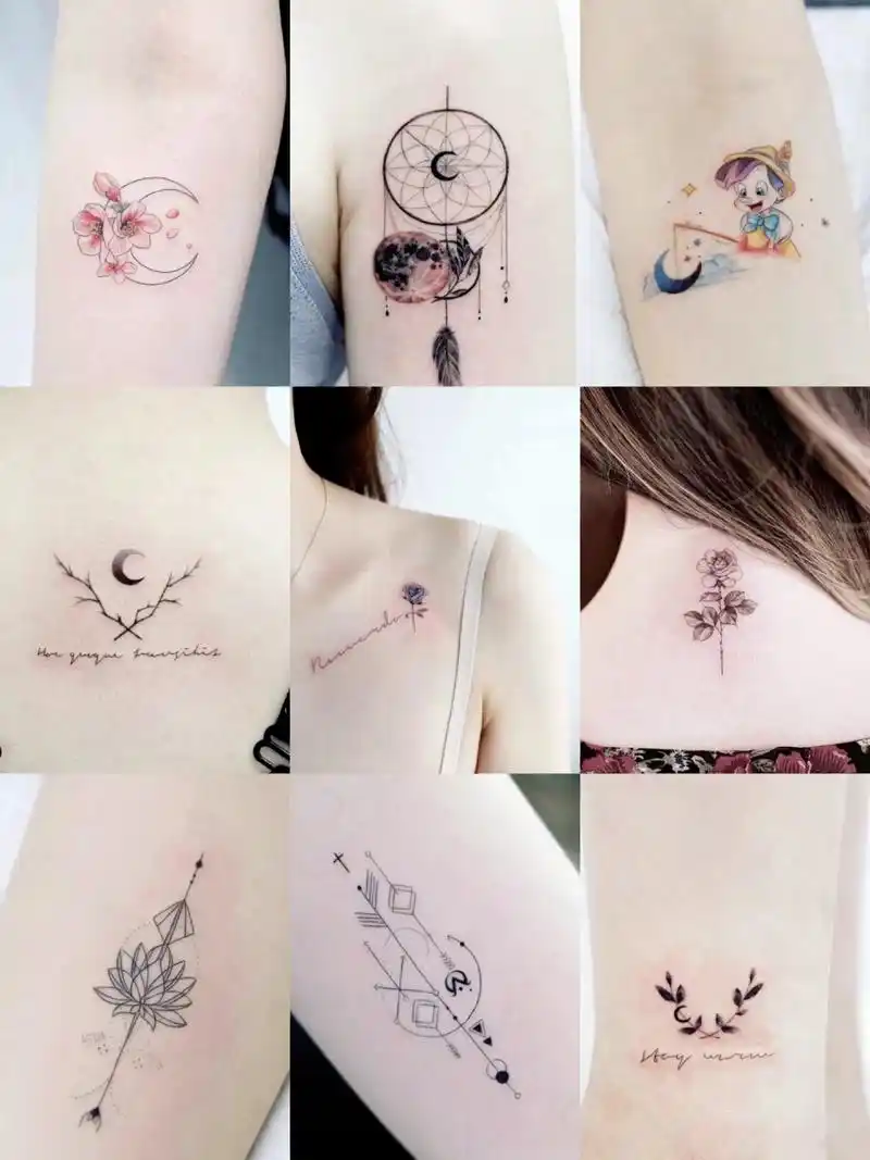 适合女生的纹身小图案7115纹身图稿收藏合集 适合女生的小清新