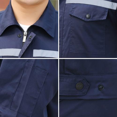 工作服男装春夏季长袖工地干活劳保服耐磨汽修工装定制厂服套装