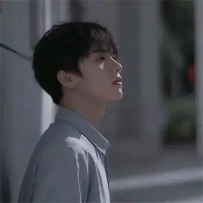 暗黑系头像男帅气真人侧脸高清图片