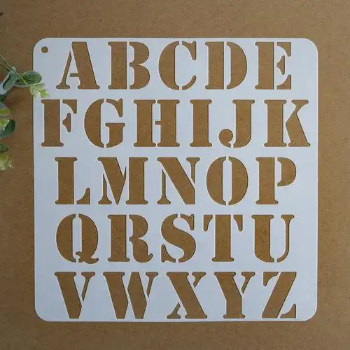 创意镂空儿童涂鸦喷绘画画模板定制diy数字英文字母镂空绘画模板