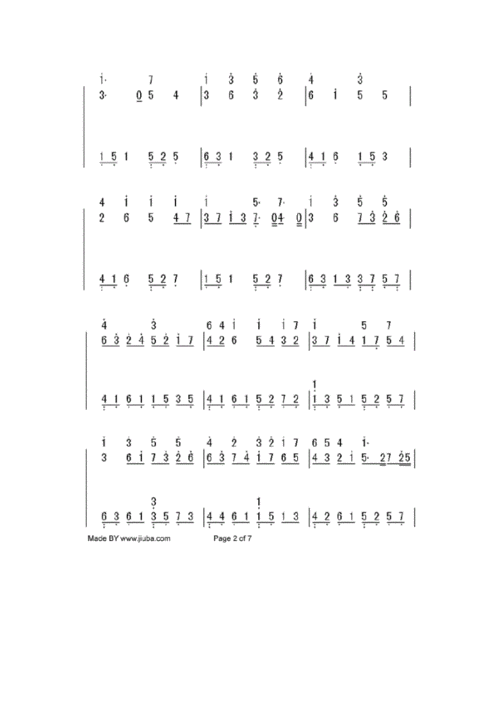 卡农钢琴简谱4页双手.doc