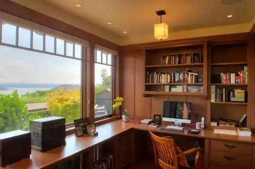 家居时尚风格书房效果图装修设计图片赏析