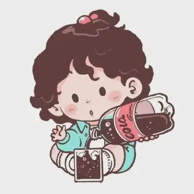 卡通小女孩头像可爱的小吃货吖