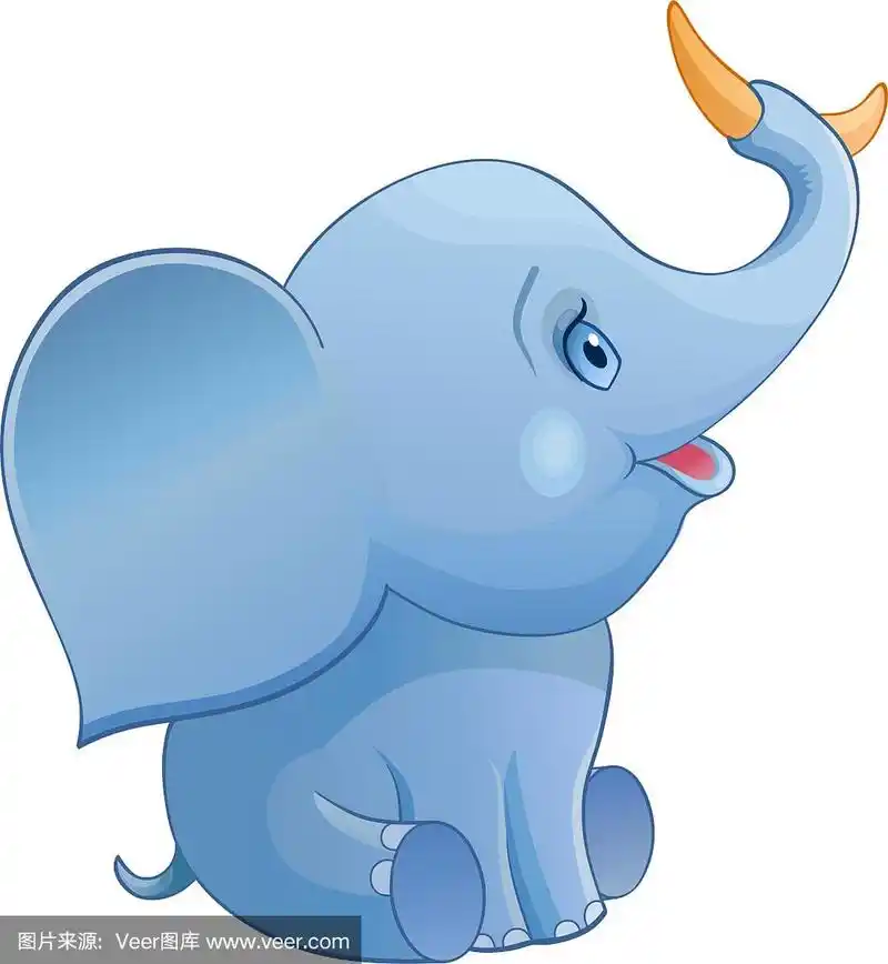 卡通的大象