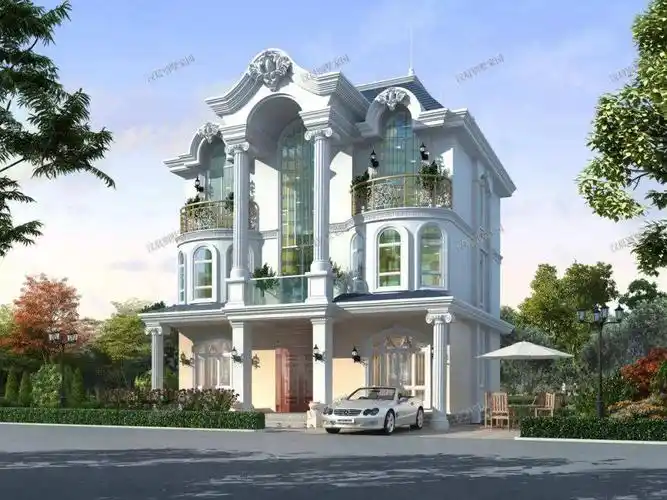 欧式别墅外观 现代欧式别墅外观效果图大全-图片大观-奇异网