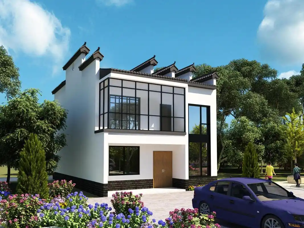 二层中式徽派住宅——30万就能建的特色民宿