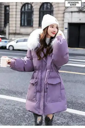 生保暖棉服女冬装2020新款衣服女装棉袄韩版中长款收腰棉衣外套冬季