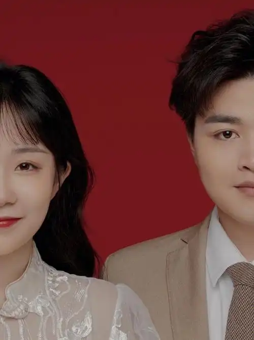 天真蓝结婚登记照花絮照