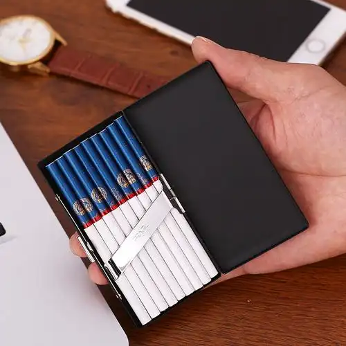 日本进口明珠烟盒6支超薄pearl男女创意个性金属烟盒