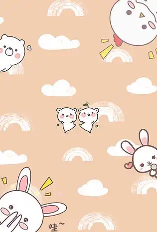 可爱卡通底纹背景