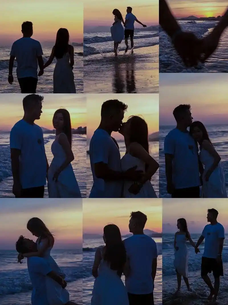 脸不脸无所谓,主要就是氛围感|情侣拍照.