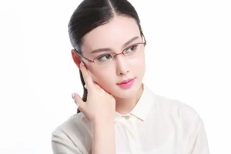 眼镜架maitenaz梅特纳兹纯钛时尚半框眼镜框近视女款眼镜架