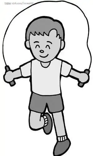 小孩在运动简笔画内容包含有我喜欢运动儿童简笔画儿童画锻炼身体简笔
