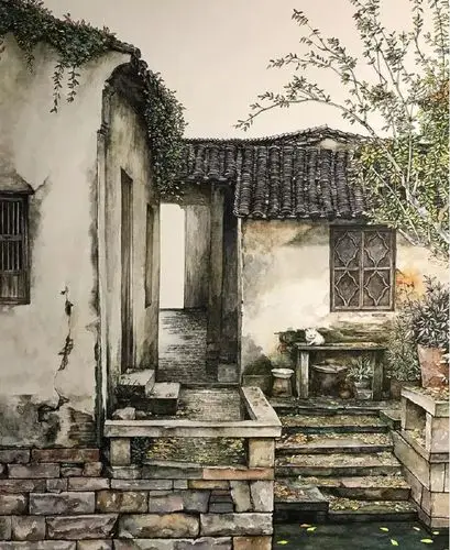 匠人馆 | 画家马小伟·江南水彩画·淡雅细腻