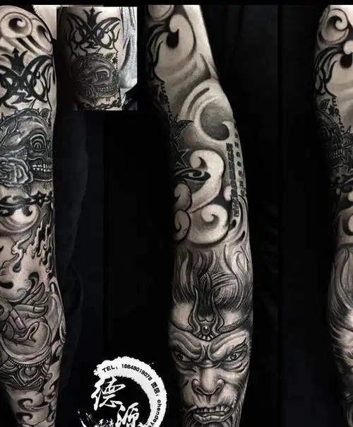 齐天大圣 花臂纹身图片