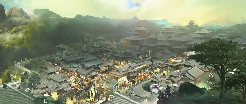 一组古风概念场景插画作品欣赏!很有电影镜头的感觉!_腾讯新闻