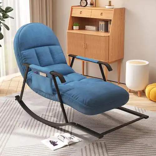 躺椅阳台家用休闲懒人摇摇椅折叠椅卧室专用可躺可睡懒人沙发轻奢