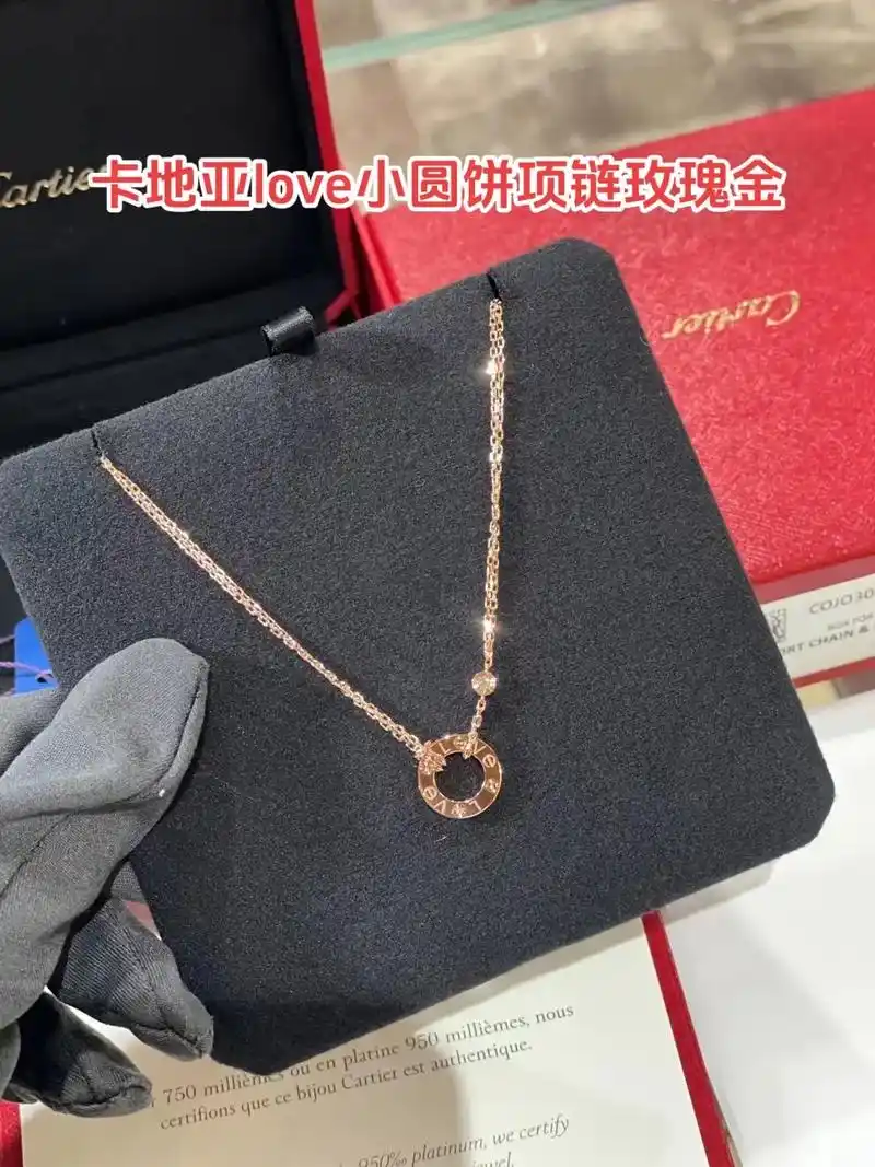 卡地亚love小圆饼项链