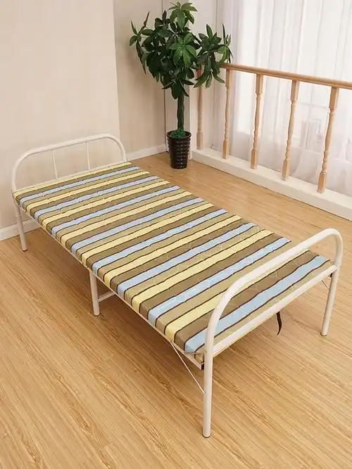 午睡床单人床木板床简易便携折叠床午休加固大人儿童床成人床两折