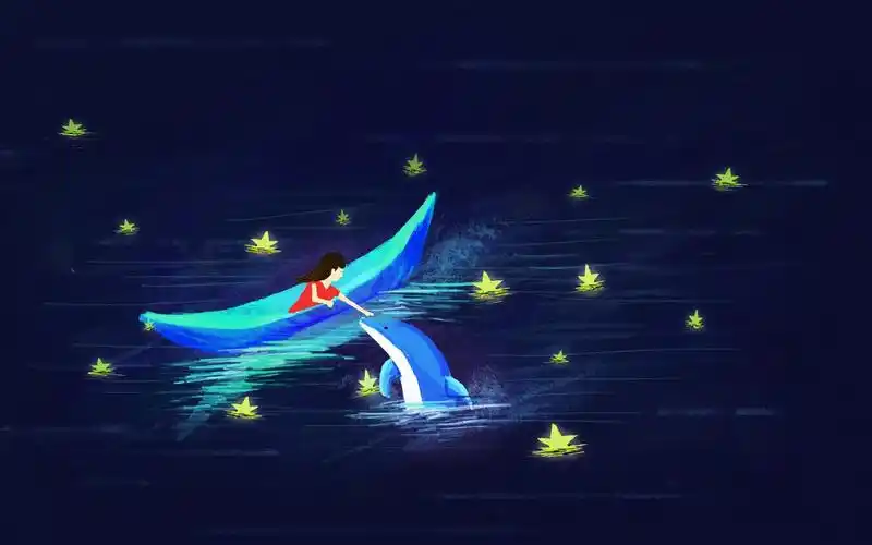 唯美伤感插画图片桌面壁纸