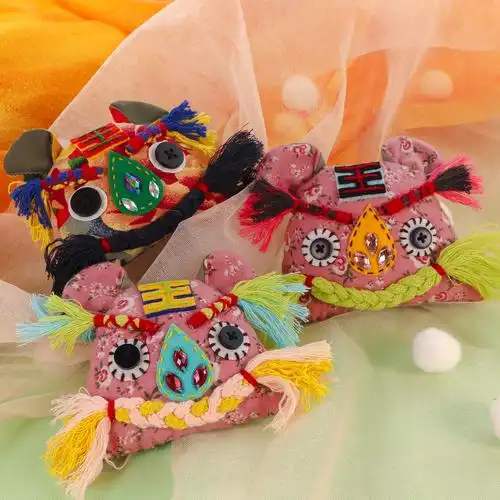 中国国风传统民间布老虎生肖布艺diy手工手工制缝纫diy材料套装