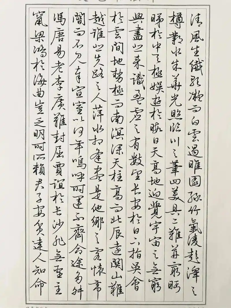 硬笔临文征明行草书《滕王阁序》3.#硬笔书法 #写字是一种生 - 抖音