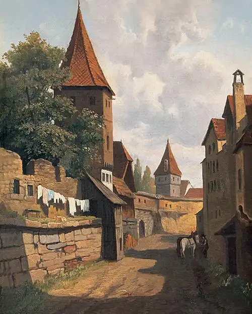 【中欧古城镇 布面油彩】拍卖品_图片_价格_鉴赏_油画_雅昌艺术品拍卖