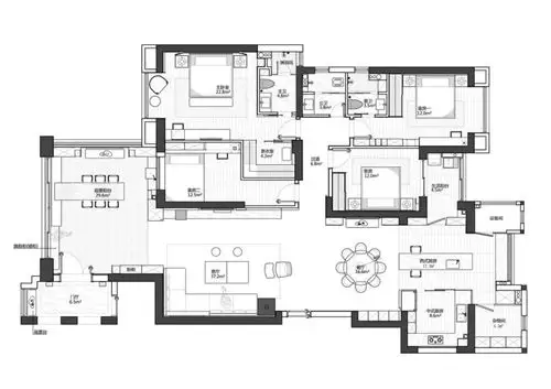 融侨外滩b区后现代户型图效果图