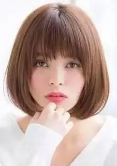 短发波波头适合的刘海发型图片