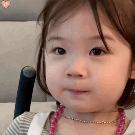 萌娃金雪表情包动图