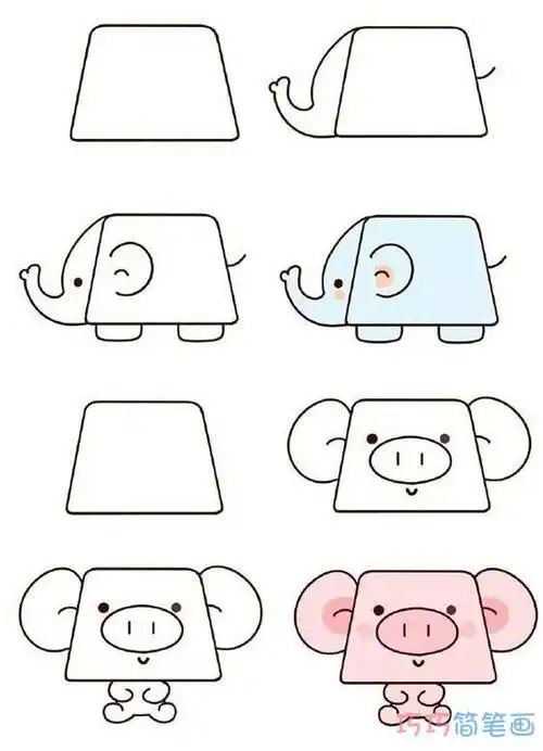 小动物手绘简单简笔画可爱