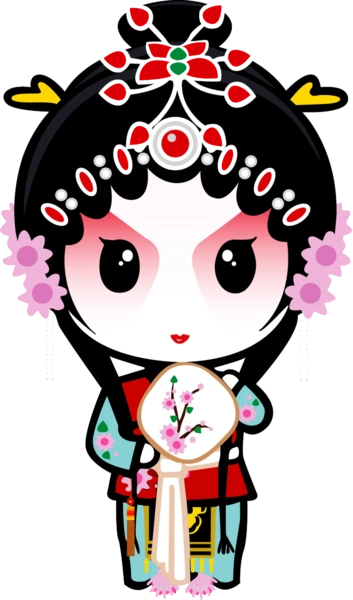 展开全部 京剧人物卡通版