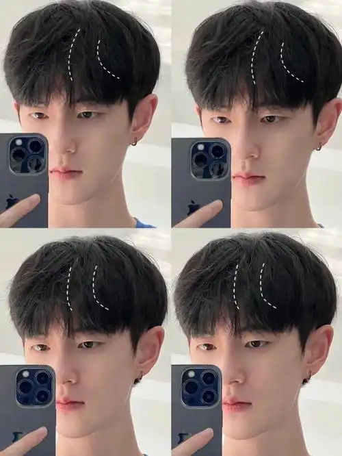 男生发型设计93韩式自然碎盖97适合大部分男生脸型