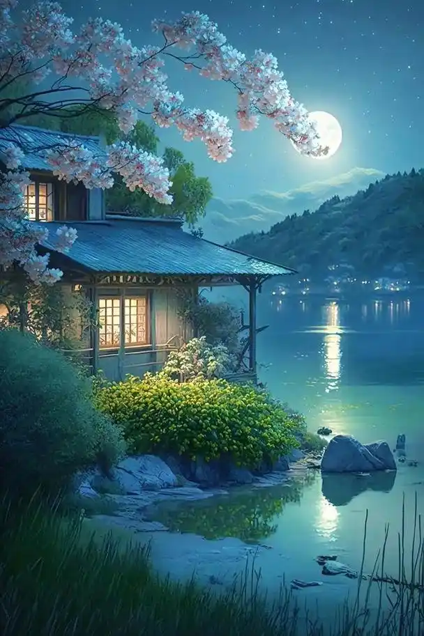 ai绘画:美轮美奂的景色,宛若仙境