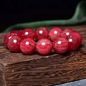 披毛犀牛角红料手串把玩收藏送礼鱼籽纹竹丝纹爆满