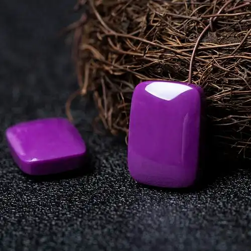 康盛紫云云母吊坠平安无事毛衣锁骨帝王紫色首饰颈饰