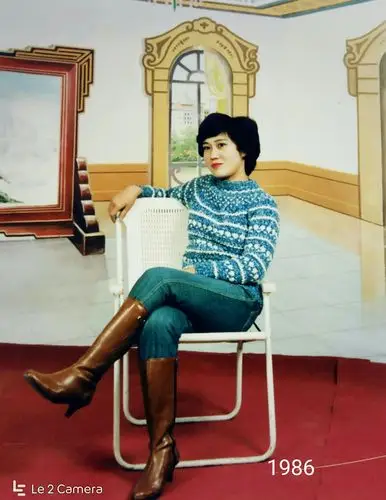 我的手工编织毛衣(怀旧老照片)