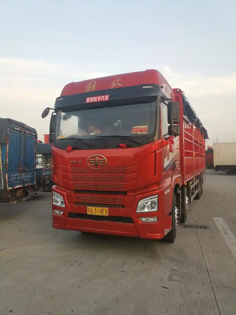 【解放jh6前四后八报价】青岛解放 jh6重卡 500马力 8x4 9.5米仓栅式