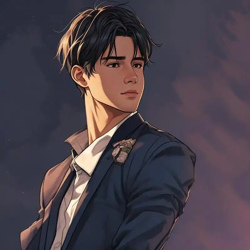 漫画风西装男神,头像首选 新款漫画风西装男神头像来啦!