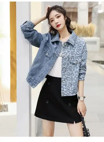 2020春季新品女装韩版修身牛仔短外套 cs2021