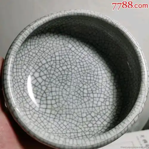 笔洗盆缸库存完整开片漂亮口沿一小凸点_彩绘瓷/彩瓷_第1张_7788瓷器