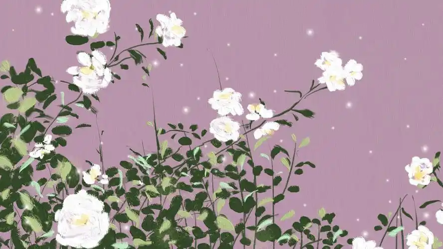 ins风可爱少女心油画质感手绘,艺术壁纸-回车桌面