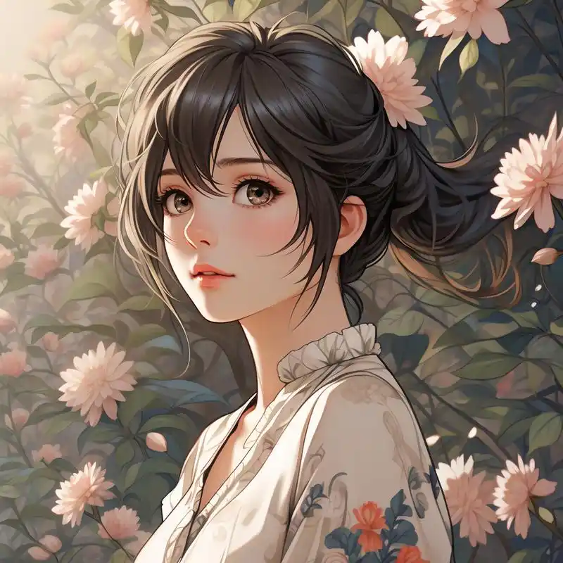 淡雅风格的妈妈微信头像 9969976996