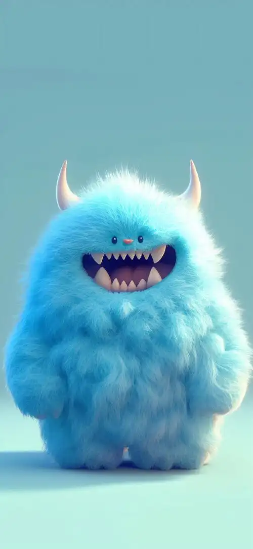 壁纸超话毛绒小怪兽